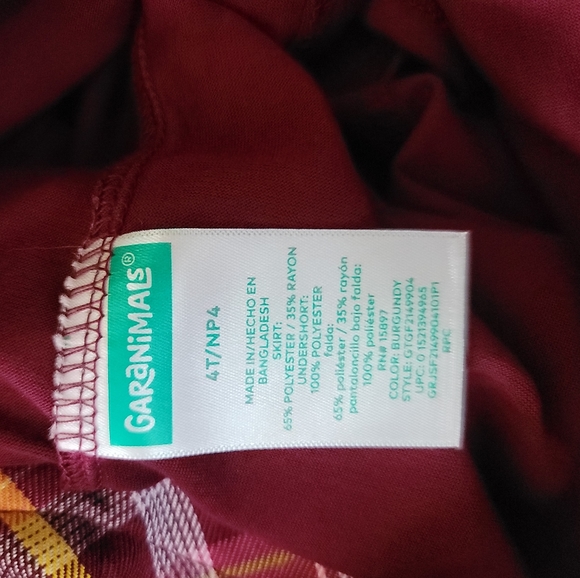 Garanimals plaid skort 4T - Picture 5 of 5